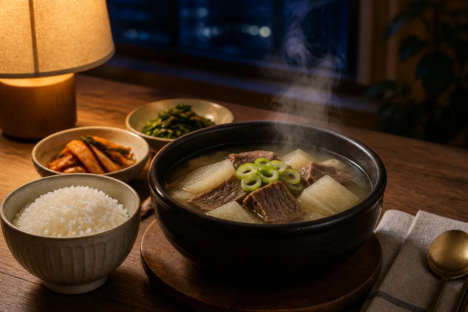 kfood warm soup evening