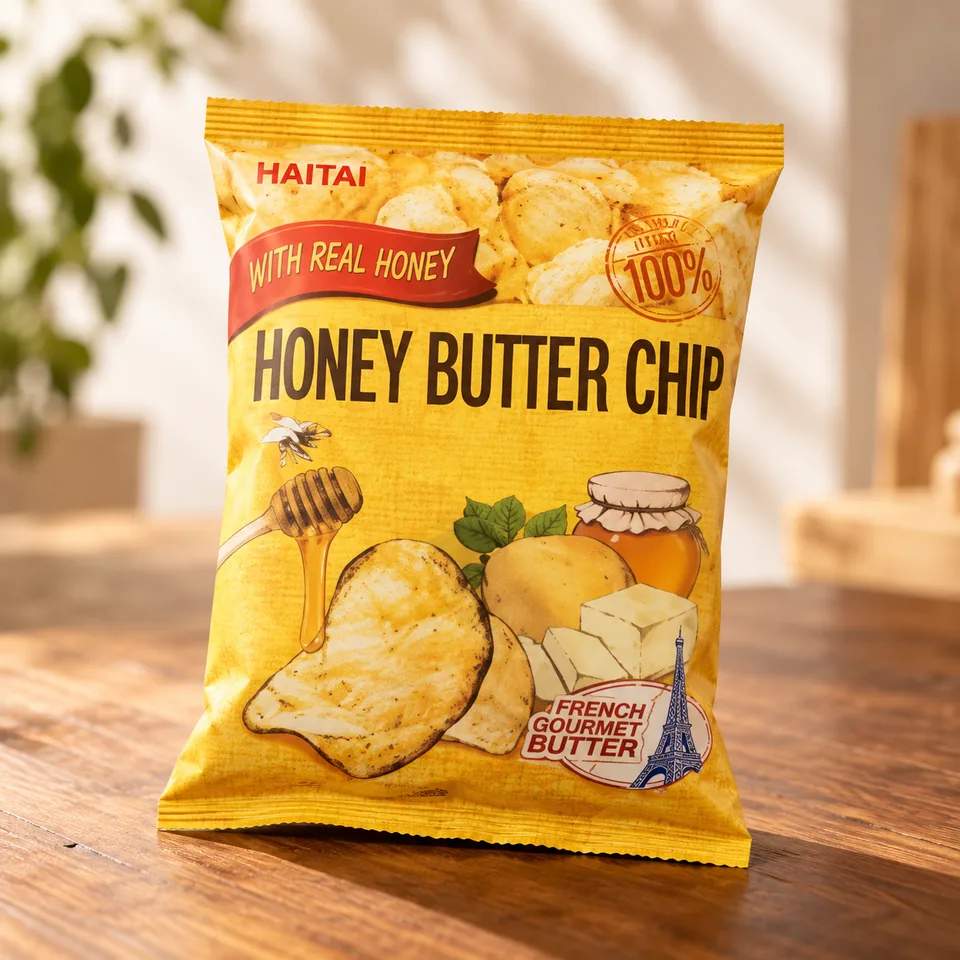 Image of Haitai Honey Butter Chips, 120 g × 3 Bags