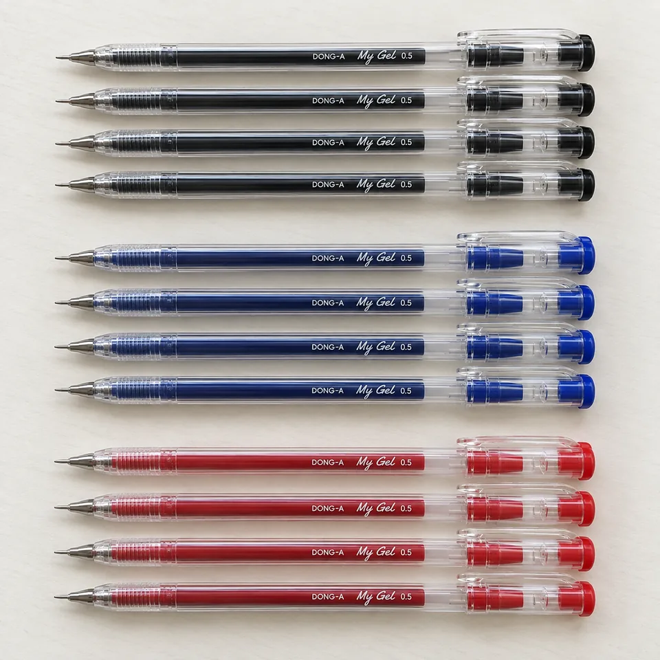 Image of Dong-A My Gel Pens, 0.5 mm, Mixed Colors, Pack of 12