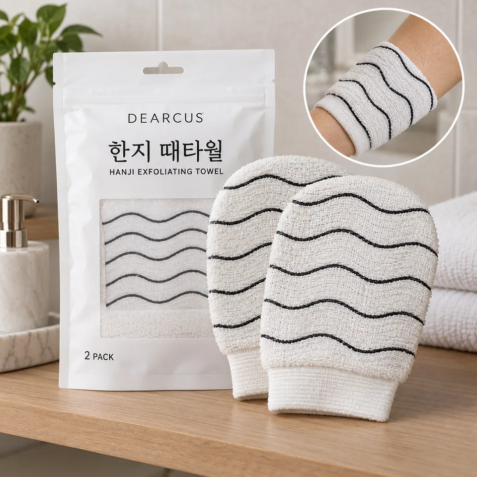 디어커스 한지 바디 스크럽 장갑 2개 상품 이미지
