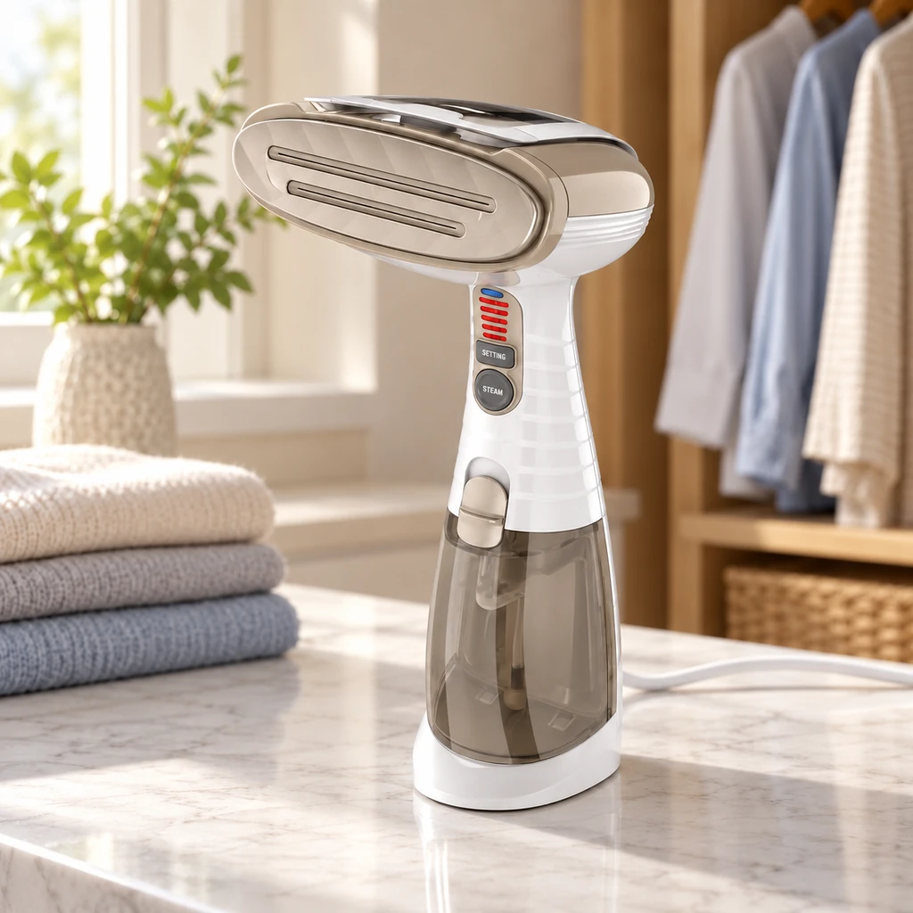 Image of Conair Handheld Garment Steamer, White, 3 Attachments